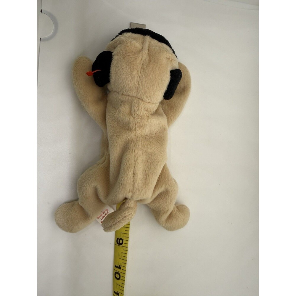 TY Beanie Babies Collection Pugsly Beanie Baby Pug Dog 1996 New No Tags - Picture 7 of 9